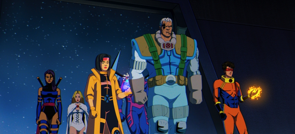 The X-Factor team: Cable, Jubilee, Archangel, Sunspot and Psylocke