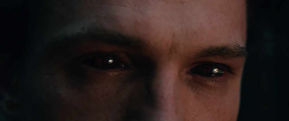 Close up of Peter Parkers Spider Eyes